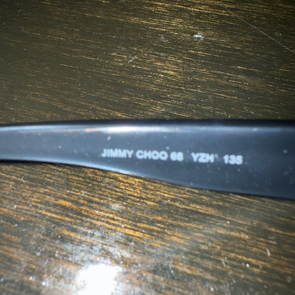 Jimmy Choo Clear Gray Wayfarer Glasses W Crystals❤️❤️❤️❤️ - Picture 5 of 9